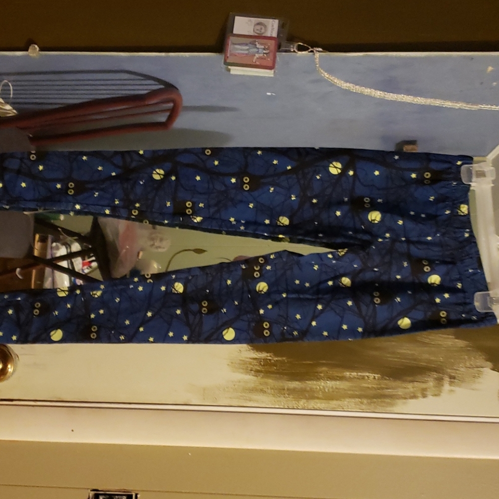 Cute owl and moon leggings